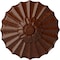 Ekena Millwork Shakuras Ceiling Medallion (Fits Canopies up to 1 3/8"), 9"OD x 1 3/8"P, Burnished Mahogany Crackle CM09SHBMC - alternate 1